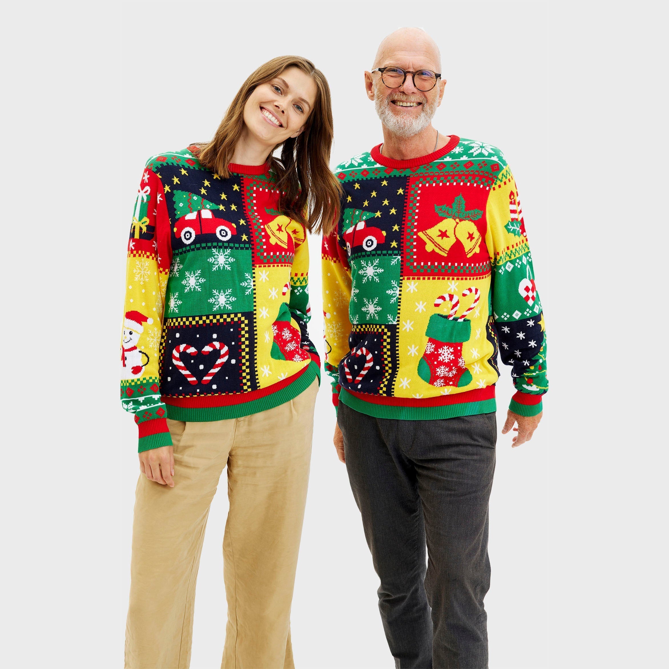 The Patchwork Christmas Sweater β Women